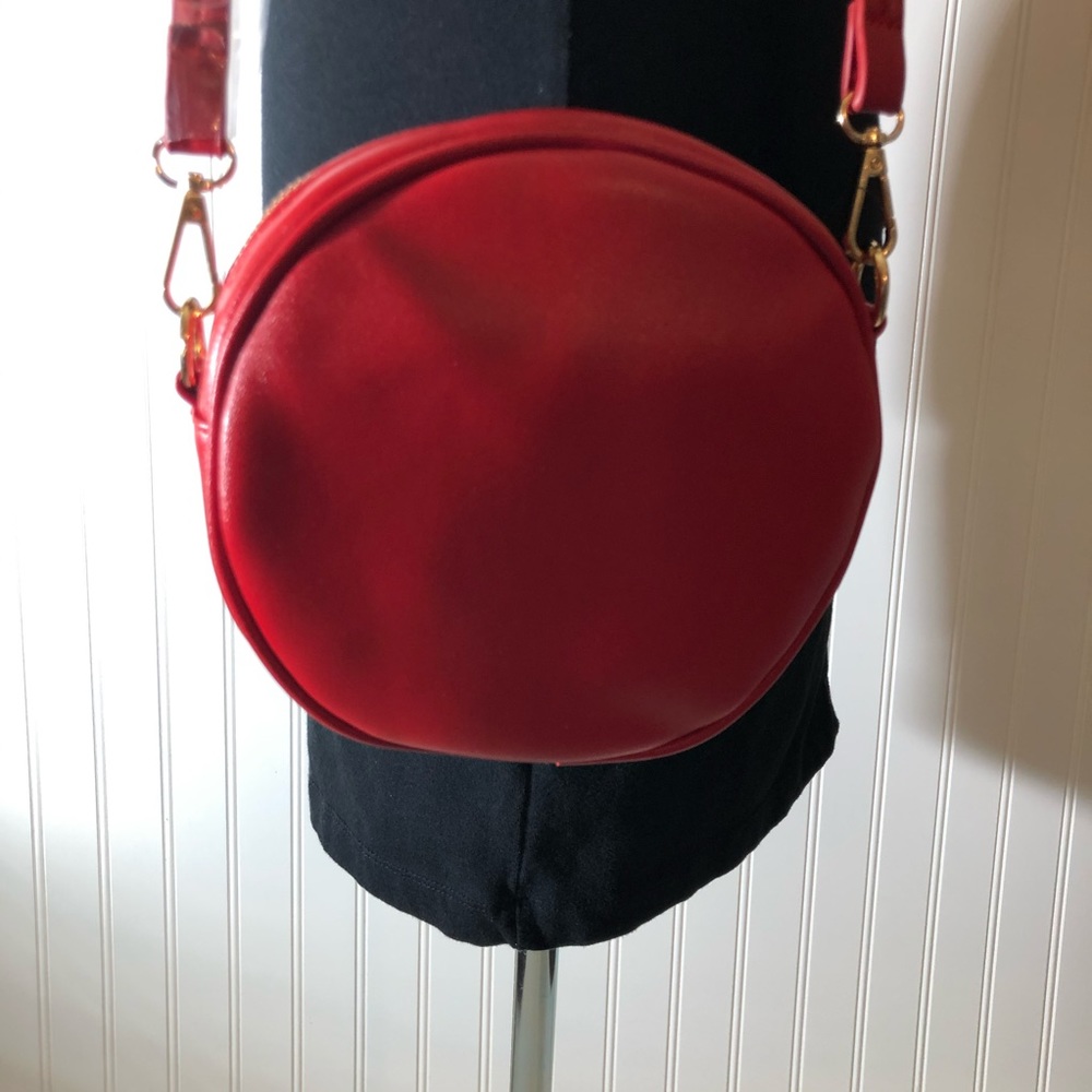 Round Red Handbag - Picture 2 of 8